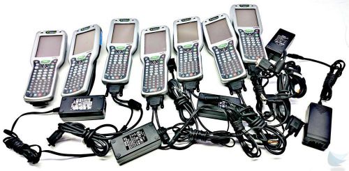 Lot of 7 hand held products 9501l00 pocket pc barcode scanners working for sale