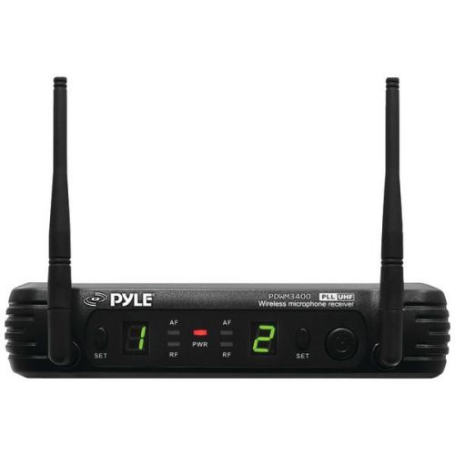 Pyle Pro PDWM3400 Premier Series Pro UHF Wireless Microphone System 164&#039; Range