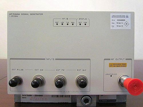 Agilent HP 70340A Modular Signal Generator plug-in, 1 to 20GHz *Calibrated*