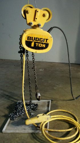 Budgit 1 ton electric chain hoist 460 volts for sale