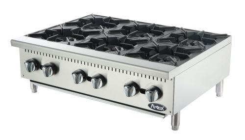 Atosa usa athp-36-6 heavy duty stainless steel 36&#034; hot plate 4 burner nat gas lp for sale