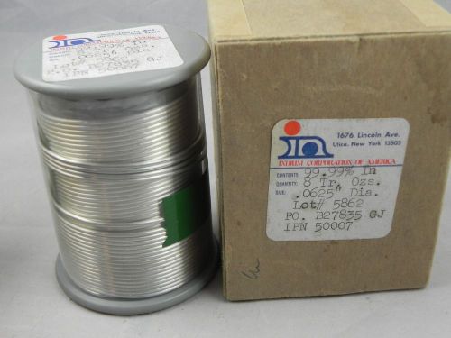 Nos indium wire spool 8 troy oz .9999 pure for sale