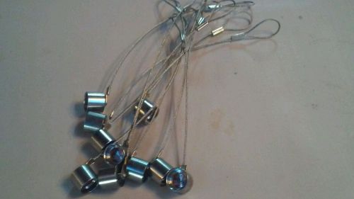 10 Fire supperession Metal &#034;Blow Off&#034; caps with safety loops