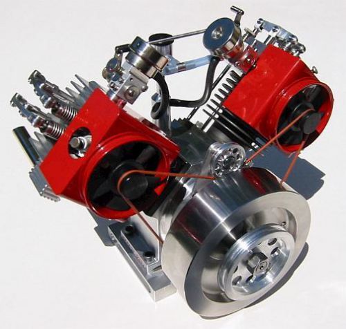 Howell V-Twin 4-Cycle Gas Model Engine Plans
