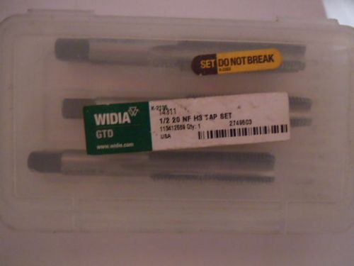 WIDIA   - 1/2  20 NF H3 TAP SET      (3pcs)