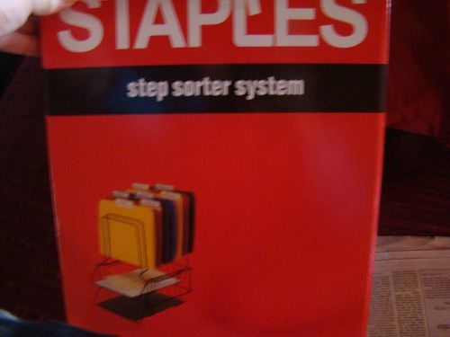 New Staples Letter Holder with Sorting System Step Sorter System