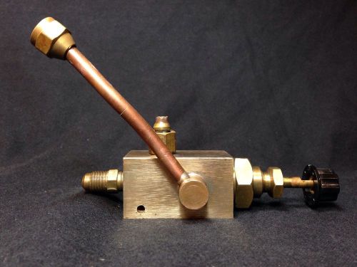 Vintage Solid Brass Dental Fuel Burner Steampunk Bunsen