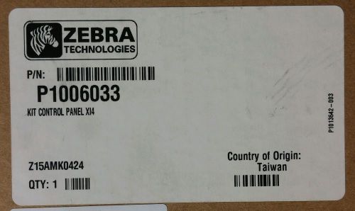 ZEBRA P100603 Kit Control Panel XI4 Series - NEW IN SEALED BOX!
