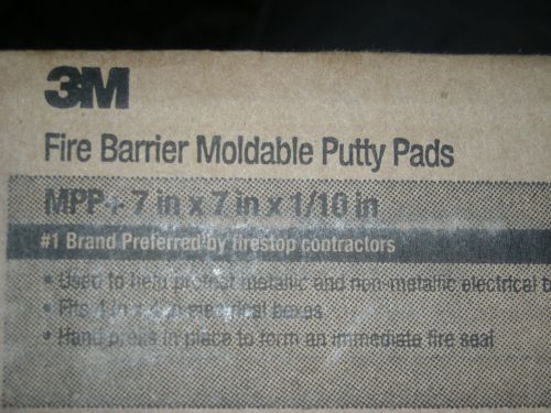 Lot (2) Boxes 3M Fire Barrier Moldable Putty Pads 7&#034; x 7&#034; (40) Pads Total
