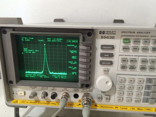 Hp agilent 8563e spectrum analyzer 30 hz - 50 ghz w/ tracking generator opt 6 for sale