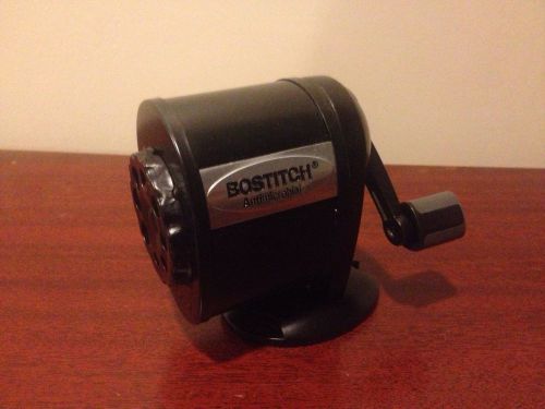 Bostitch Antimicrobial Manual Pencil Sharpener In Black. School Supplies Office