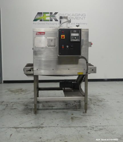 Used- Shanklin Model T-7XLSS Stainless Steel Shrink Tunnel. Capable of speeds fr