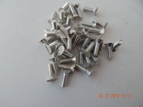 Aluminum flat head slotted machine screw. 8/32 x 1/2&#034;  30 pcs. new for sale