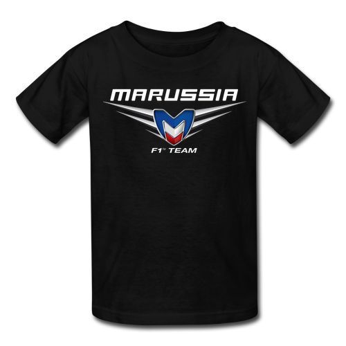 Marrusia F1 Team Logo Mens Black T-Shirt Size S, M, L, XL - 3XL