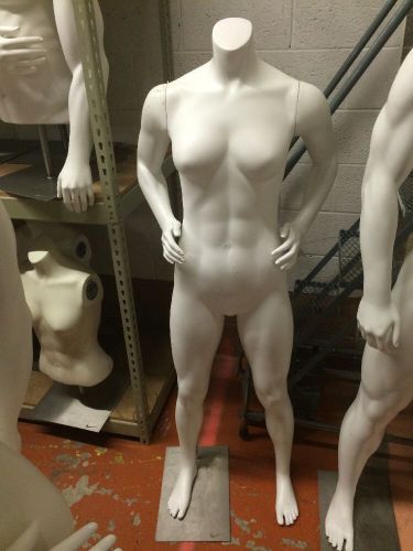 FEMALE FULL BODY Headless MANNEQUIN Magnetic Arms w/Heavy Base Nike