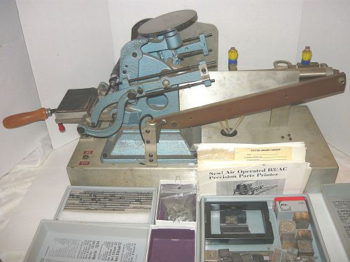 AIR OPERATED B3/AC PARTS PRINTER PRESS,EASTERN MARKING CORP. B.GRAUEL,WITH TYPE