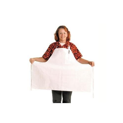 Chef Revival 600BAW Poly Cotton Extra Wide Bib Apron with Pencil Pocket, 30 by
