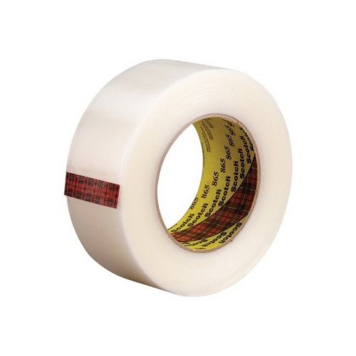 &#034;3M 865 Strapping Tape, 2&#034;&#034;x60 yds., White, 12/Case&#034;
