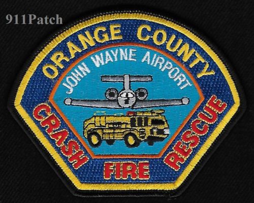 ORANGE COUNTY, CA - John Wayne Airport Crash Rescue FIREFIGHTER Patch Fire Dept.