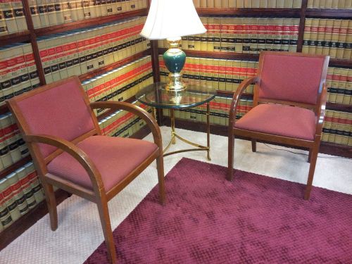(2) office guest chairs &#034;high end&#034; geiger brickel for sale