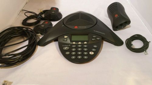 Polycom Soundstation 2 EX With 2 Microphones Power Supply and Cables