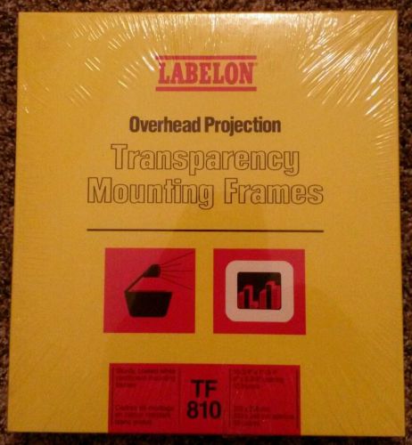 LABELON OVERHEAD PROJECTION TRANSPARENCY MOUNTING FRAMES TF 810 BRAND NEW QTY 50