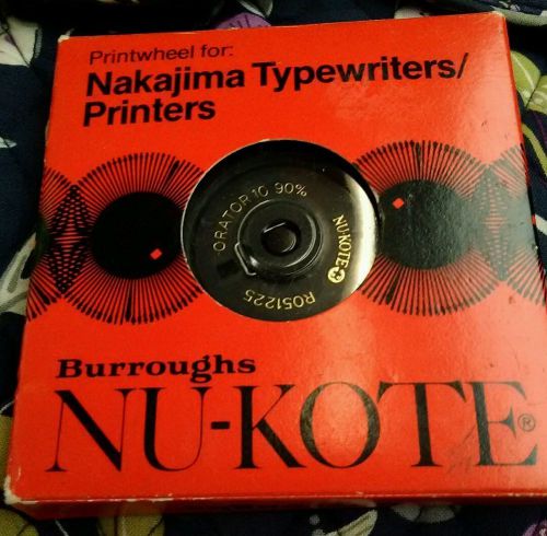 Burroughs Nu-Kote Printwheel for Nakajima Typewriters AE330 AS300