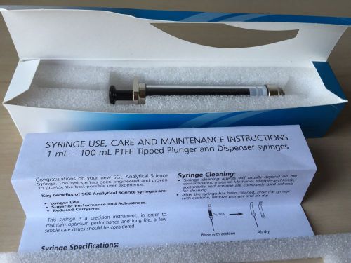 SGE 5 mL gas tight syringe removable luer lock