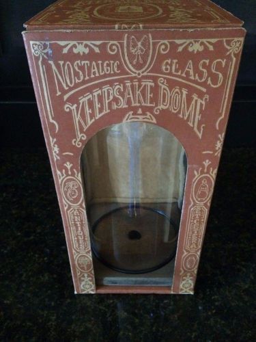 VTG Glass Keepsake Display Dome Doll Case Taxidermy Art 5.5 x 11 NOS