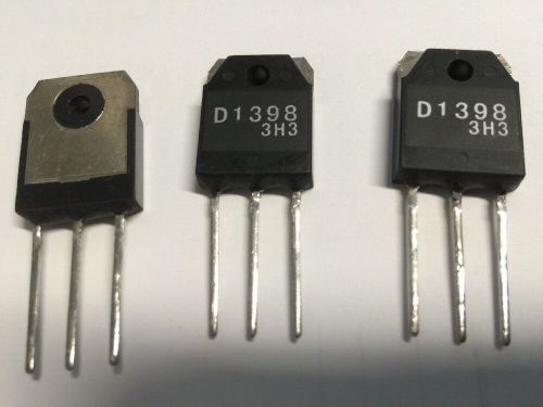 3 Each 2SD1398 Transistor D1398 Silicon NPN Power Transistors