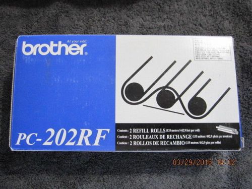 GENUINE BROTHER PC202RF BLACK THERMAL TRANSFER REFILL ROLL - (ONLY 1 ROLL) NEW