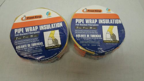 Lot of Two New Frost King  3 inch pipe wrap insulation