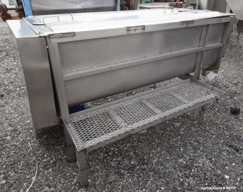 Used- Brown International Twin Shaft Paddle Style Continuous Mixer, Model 1000,