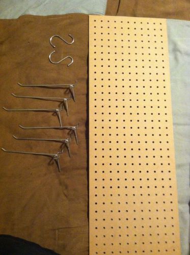 Pegboard with hooks