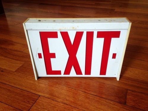 Vintage Duel Lite Exquisite Red Commercial Exit Sign