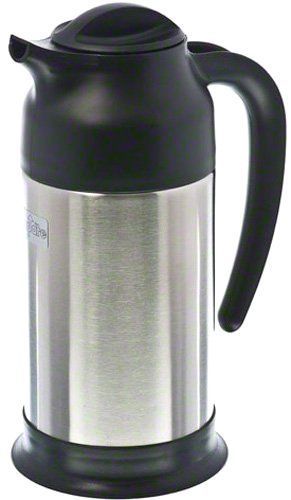 Black/Stainless Steel Cream Server Carafe Vacuum Insulated 24-Ounce Capacity