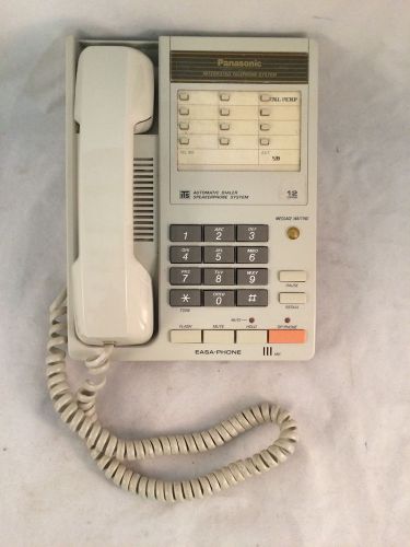 Lot of 8 Panasonic Easa Model KX-T2346 White 12 Line Business Phones
