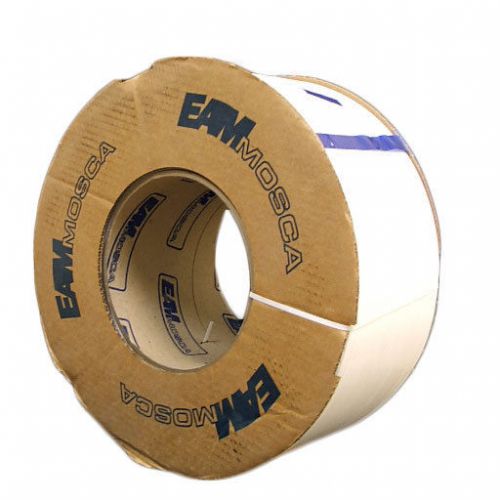 EAM-MOSCA 7mm Polypropylene Textured White Strapping 8x8 core, 17000 Feet