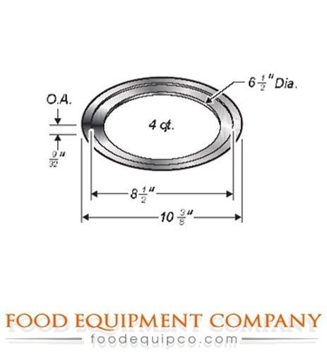 Wells 20177 Adapter Top converts 7 qt. round warmer to hold 4 qt inset