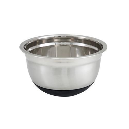 Winco mxru-300 german mixing bowl, 3 quart, mirror finish stainless steel for sale