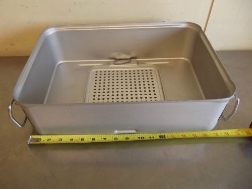 Zimmer hall 5030-20 autoclave case 17.5&#034;x12&#034;x5&#034; w/handles &amp; latches-no lid-m1306 for sale