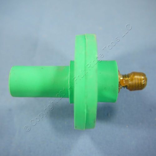 Leviton green 15 series female panel cam plug receptacle 125a 600v bulk 15r22-g for sale