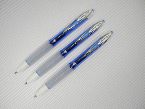 (12 Pens) Uni-Ball Signo  UMN-207F 0.7mm Fine gel ink roller ball pen Blue ink