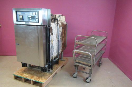 Getinge castle 233 vacuum steam sterilizer 33.5 c/f autoclave w/ carriage &amp; cart for sale