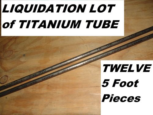 60 FOOT LIQUIDATION LOT Grade 2 Titanium Tube Welded .625 OD .035 Wall Timetal