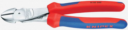 Knipex 74-05-200 8&#034; High Leverage Diagonal Cutters - Chrome Plated MultiGrip