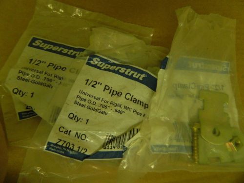 SUPERSTRUT 1/2&#034; PIPE CLAMP Z703 LOT OF 3 NEW