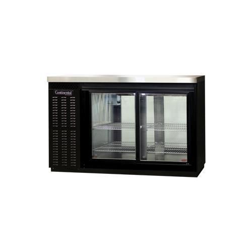Continental refrigerator bbc50-sgd-pt back bar cabinet, refrigerated for sale