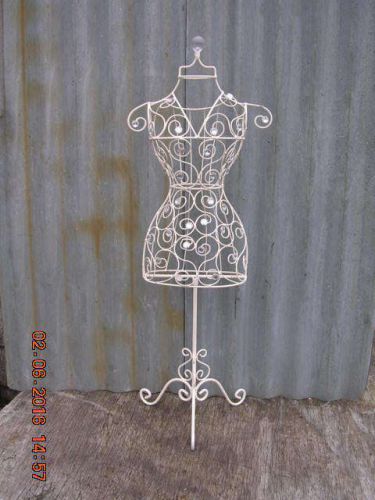 Vintage Small Wire Mannequin With Jewels?
