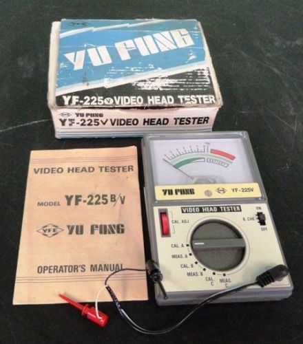 YU Fong Video Head Tester Model YF-225V YF225V w/ Operator&#039;s Manual Used